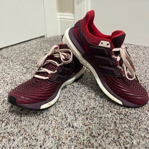 Adidas Women's Maroon Energy Boost Sneakers